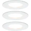 Paulmann EBL set Nova Coin 3-stapdim rond stijf LED 3x6,5W 2700K 230V Wit mat/Alu