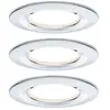 Plm 93481 éclairage encastré nova starr, GU10, 3 x 6,5 w, 3 2700 k, rond Paulmann