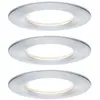 Paulmann EBL set Nova Coin rond stijf LED 3x6,5W 2700K 230V Alu gedraaid/Au
