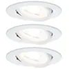 Ebl Set Nova Weiss Matt/alu Luminaire À Led Encastré Nova, 3 X 6,5 W, ...