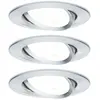 Paulmann - ebl set nova alu gedreht/alu luminaire à led encastré nova,...