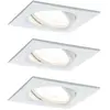 Ebl Set Nova Weiss Matt/alu Luminaire À Led Encastré Nova, 3 X 6,5 W, ...