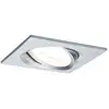 Paulmann - plm 93473 éclairage encastré nova, GU10, 6,5 w, 2 2700 k, 50°, carré, inte