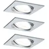 Ebl set nova alu ged/alu luminaire à led encastré nova, 1 x 6,5 w, 2 7...