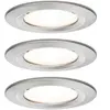 Ebl Set Nova Eisen Geb/alu Luminaire À Led Encastré Nova, 3 X 6,5 W, 2...