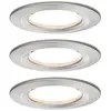Paulmann EBL set Nova Coin rond stijf LED 3x6,5W 2700K 230V IJzer geb/Alu