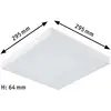 Panneau LED PAULMANN Velora Rainbow 295mm dyn RGWB blanc