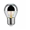 Ampoule LED sphérique calotte réflectrice Paulmann E27 - calotte argentée - 2,6W/230V