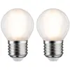 Paulmann 28639 Ampoule LED goutte 2 x 5 W Mat ampoule E27 2700 K