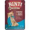 10x100g RINTI Gold pur poulet, coeurs de volaille nourriture humide pour chien
