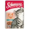 20x100g Schmusy ragoût en sauce au poulet nourriture pour chat humide