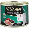 12 x 185g dinde Miamor Proies fines nourriture humide pour chats