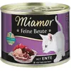 12 x 185g canard Miamor Proies fines nourriture humide pour chats
