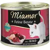 12 x 185g boeuf Miamor Proies fines nourriture humide pour chats