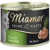 6x185g Miamor Filets Fins thon, légumes en gelée - Pâtée pour chat