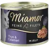 Miamor Filets Fins 6 x 185 g pour chat - thon, calamars en gelée