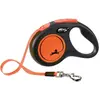 Laisse New Neon S Tape 5 m black/ neon orange Flexi CL11T5-251-S-NEOOR