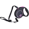 Flexi Laisse rétractable pour chien jusqu'à 12 kg Rose Taille S 5 m