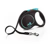 Laisse enrouleur Flexi Black Design M Tape 5m pour chien jusqu'à 25 kg - Noir/Bleu