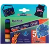 Kreul - kit de 5 marqueurs tissu foncé javana opak assortis 92750