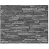 Papier peint intissé Wood'n Stone - 10,05 m x 0,53 m - grisaille