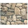 DEKORA Papier peint en pierres naturelles - Marron - 10 x 0,53 m