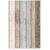 Papier peint planche de bois - New England - Marron - Gris Bleu - 10 x 0,53 m