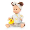 Götz Babypop Sleepy Aquini Meisje Eendje Bruin Haar 30 cm