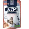 12x85g Meat en sauce saumon de l'Atlantique Happy Cat - Pâtée pour cha...