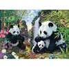 Schmidt Spiele 57380 Famille Panda à la cascade, puzzle 500 pièces