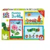 Schmidt Spiele Die Welt der kleinen Raupe Nimmersatt, 3x48 Teile (Puzzle): Kinderpuzzle Die kleine Raupe Nimmersatt 3x48 Teile