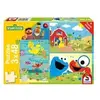 Schmidt Spiele Tierisch stark, 3x48 Teile: Kinderpuzzle Sesamstraße
