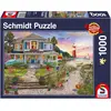 Schmidt Spiele 58990 La maison de plage, puzzle de 1000 pièces, coloré