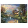 Schmidt Spiele Puzzle 500 pièces - Thomas Kinkade : Nature'S Paradise, boîte en métal