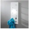 HAKU ENJOY YOUR HOME APPRECIEZ VOTRE INTERIEUR Patère Big Eddy - MDF et acier nickelé chromé - 80x6x30 cm - Blanc