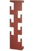 HAKU Möbel garderobe murale rouge, acier - Dim.: L 15 cm x H 60 cm x P 8 cm, Style: Modern