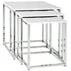 Lot de 3 Tables - SWITHOME - Jorg blanc - Carrées gigognes en acier ch...