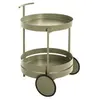 HAKU Möbel desserte vert, métal - Dim.: H 62 cm x Ø 42 cm, Style: Modern