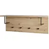 HAKU ENJOY YOUR HOME APPRECIEZ VOTRE INTERIEUR Patère Murale & Étagère "Miranda" 80cm Chêne & Noir