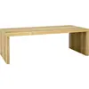 HAKU Möbel table basse chêne, finition bois véritable, plateau nid d'abeille - Dim.: L 120 cm x H 40 cm x P 60 cm, Style: Modern