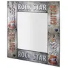 HAKU Möbel miroir vintage, métal - Dim.: L 64 cm x H 74 cm x P 3 cm, Style: Industrial