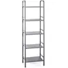 HAKU Möbel étagère gris, métal - Dim.: L 40 cm x H 137 cm x P 28 cm, Style: Modern