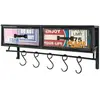 HAKU Möbel garderobe murale vintage, métal - Dim.: L 77 cm x H 34 cm x P 24 cm, Style: Industrial