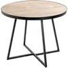 HAKU ENJOY YOUR HOME APPRECIEZ VOTRE INTERIEUR Table Basse - Miranda - 60cm - Chêne & Noir - Forme ronde - Pratique & Déco