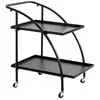 HAKU ENJOY YOUR HOME APPRECIEZ VOTRE INTERIEUR Desserte de Cuisine Design "Roulettes" 71cm Noir
