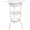 HAKU Möbel étagère à bassines blanc antique, métal - Dim.: L 56 cm x H 85 cm x P 40 cm, Style: Industrial