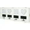 HAKU ENJOY YOUR HOME APPRECIEZ VOTRE INTERIEUR Patère Murale Vintage "Coeur" 63cm Blanc