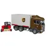 SCANIA SUPER 560R PORTEUR 6X4 UPS AVEC CHARIOT ÉLÉVATEUR BRUDER 03582