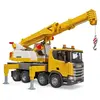 Camion grue BRUDER SCANIA SUPER 560R Liebherr avec lumière et son - Blanc