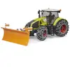 Bruder Claas Axion 950 Avec Chaînes À Neige Et Lame De Niveleuse